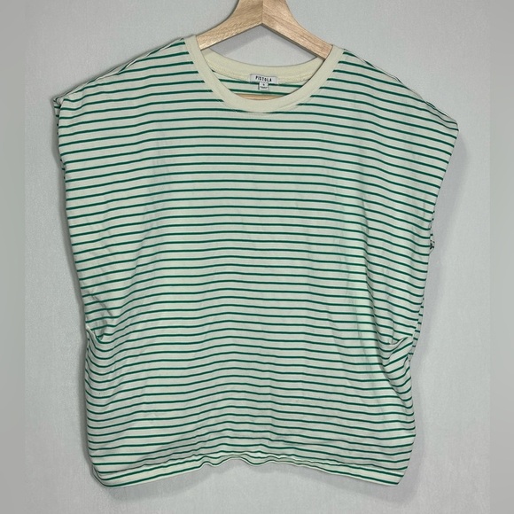 Pistola TRINA MUSCLE TEE - VERT STRIPE - green - small - Picture 7 of 9
